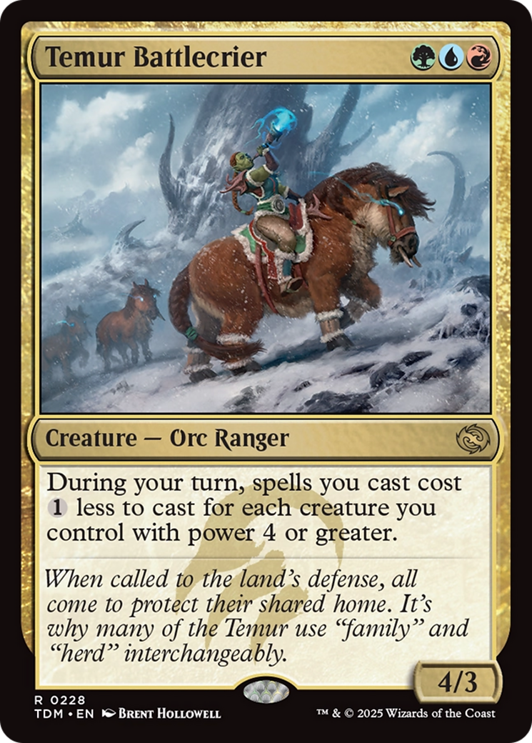 Temur Battlecrier [Tarkir: Dragonstorm] | Exor Games Dartmouth