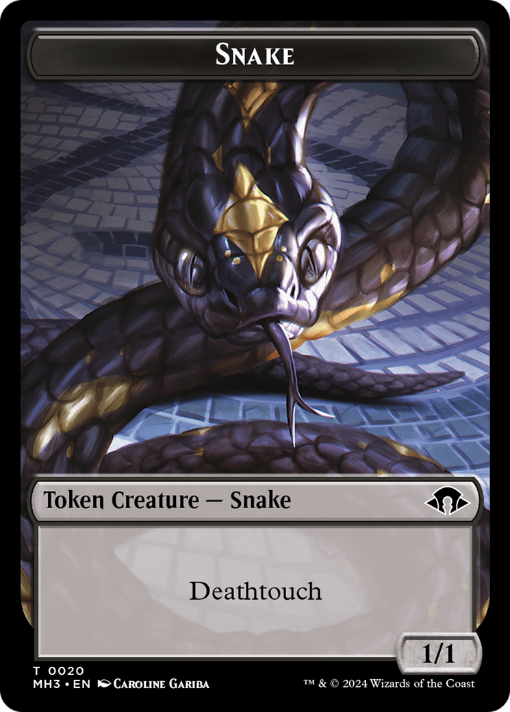 Servo // Snake Double-Sided Token [Modern Horizons 3 Tokens] | Exor Games Dartmouth