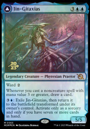 Jin-Gitaxias // The Great Synthesis [March of the Machine Prerelease Promos] | Exor Games Dartmouth