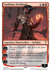 Sarkhan, Fireblood (White Border) [Mystery Booster 2] | Exor Games Dartmouth