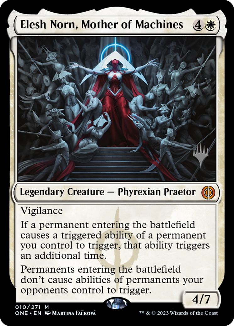 Elesh Norn, Mother of Machines (Promo Pack) [Phyrexia: All Will Be One Promos] | Exor Games Dartmouth
