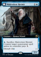 Malevolent Hermit // Benevolent Geist (Extended Art) [Innistrad: Midnight Hunt] | Exor Games Dartmouth