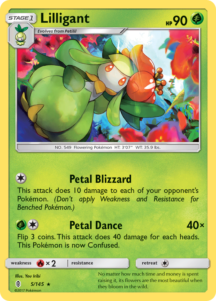 Lilligant (5/145) [Sun & Moon: Guardians Rising] | Exor Games Dartmouth