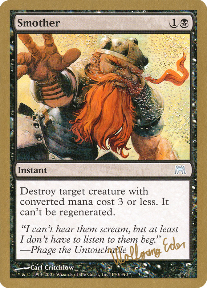 Smother (Wolfgang Eder) [World Championship Decks 2003] | Exor Games Dartmouth