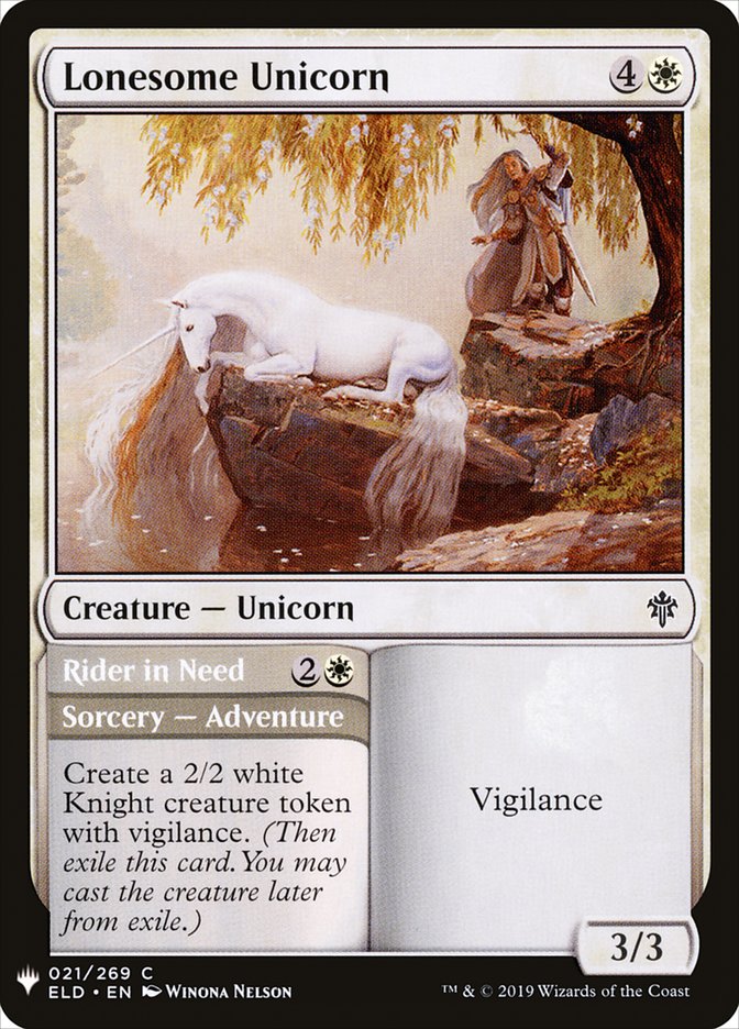 Lonesome Unicorn // Rider in Need [Mystery Booster] | Exor Games Dartmouth