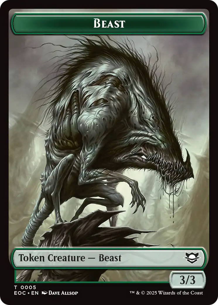 Clue // Beast (0005) Double-Sided Token [Edge of Eternities Commander Tokens] | Exor Games Dartmouth