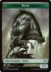 Clue // Beast (0005) Double-Sided Token [Edge of Eternities Commander Tokens] | Exor Games Dartmouth