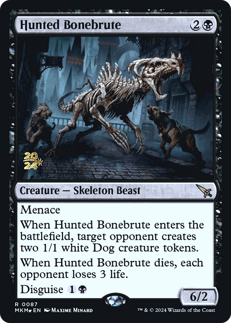 Hunted Bonebrute [Murders at Karlov Manor Prerelease Promos] | Exor Games Dartmouth