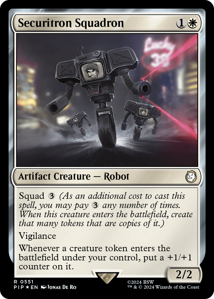 Securitron Squadron (Surge Foil) [Fallout] | Exor Games Dartmouth