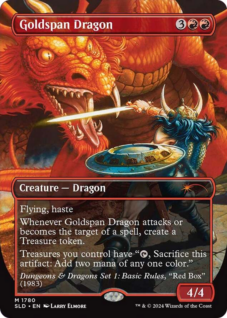 Goldspan Dragon (Rainbow Foil) [Secret Lair Drop Series] | Exor Games Dartmouth