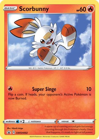 Scorbunny (SWSH002) [Sword & Shield: Black Star Promos] | Exor Games Dartmouth