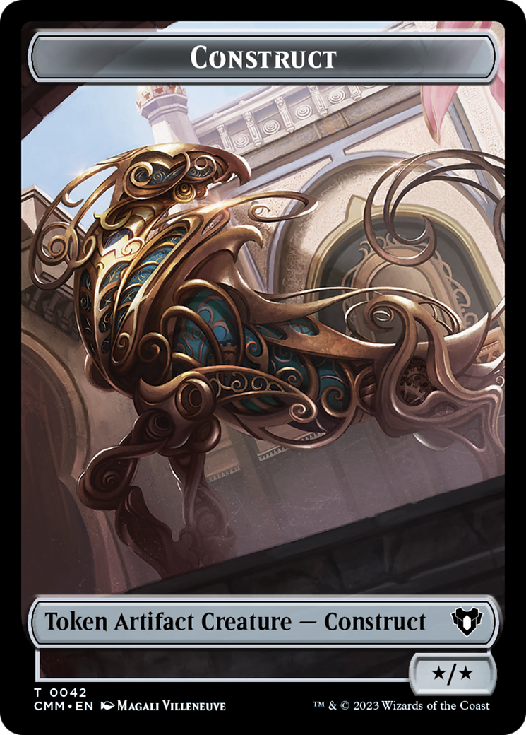 Eldrazi Spawn // Construct (0042) Double-Sided Token [Commander Masters Tokens] | Exor Games Dartmouth