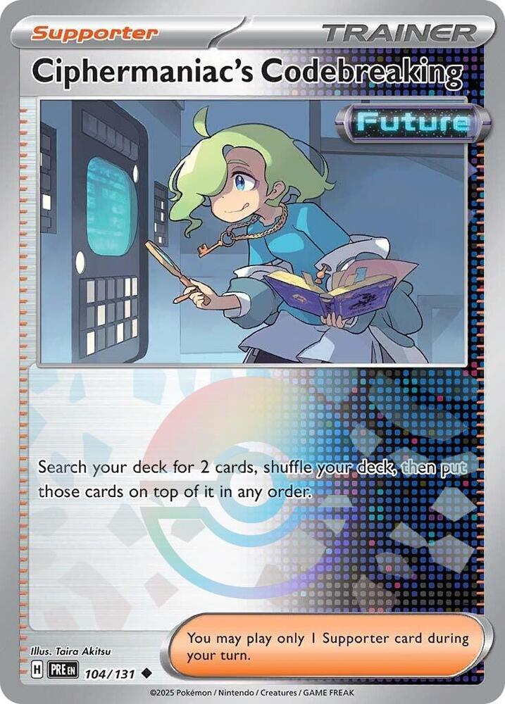 Ciphermaniac's Codebreaking (104/131) (Poke Ball Pattern) [Scarlet & Violet: Prismatic Evolutions] | Exor Games Dartmouth