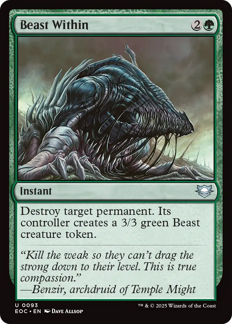 Beast Within [Edge of Eternities Commander] | Exor Games Dartmouth