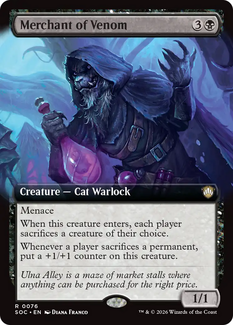 Merchant of Venom (Extended Art) [Secrets of Strixhaven Commander] | Exor Games Dartmouth