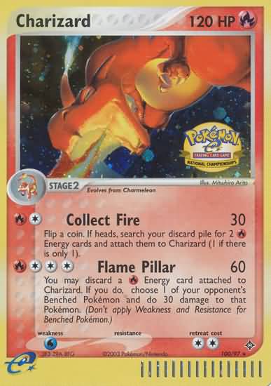 Charizard (100/97) (National Championship 2004) [League & Championship Cards] | Exor Games Dartmouth