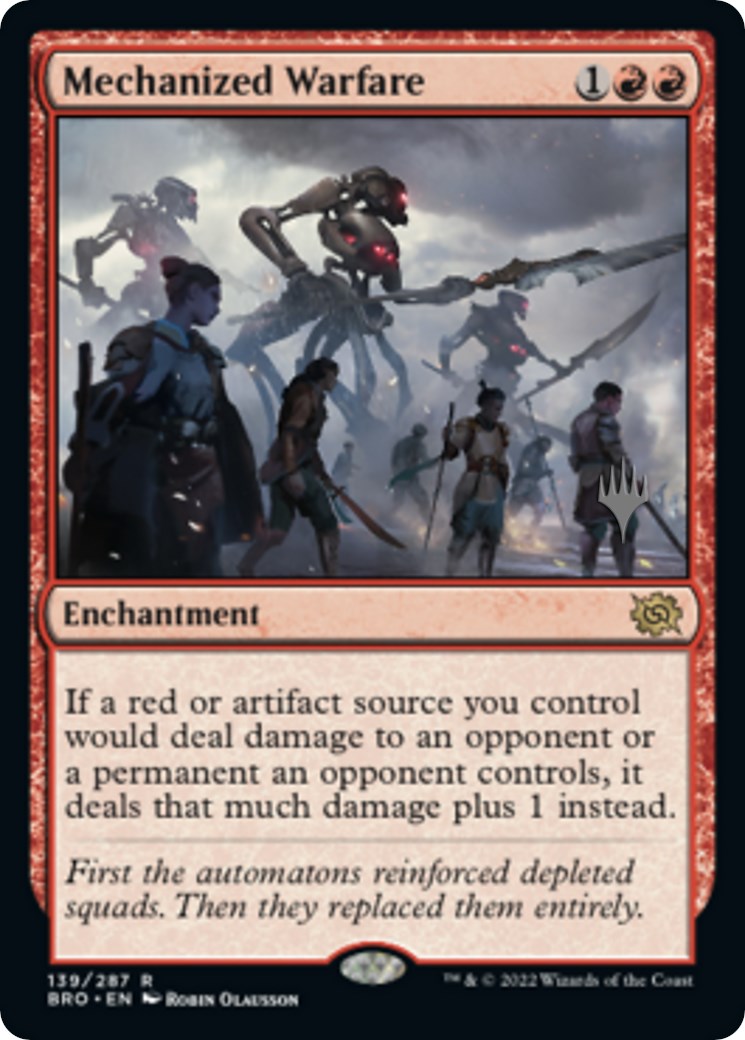 Mechanized Warfare (Promo Pack) [The Brothers' War Promos] | Exor Games Dartmouth