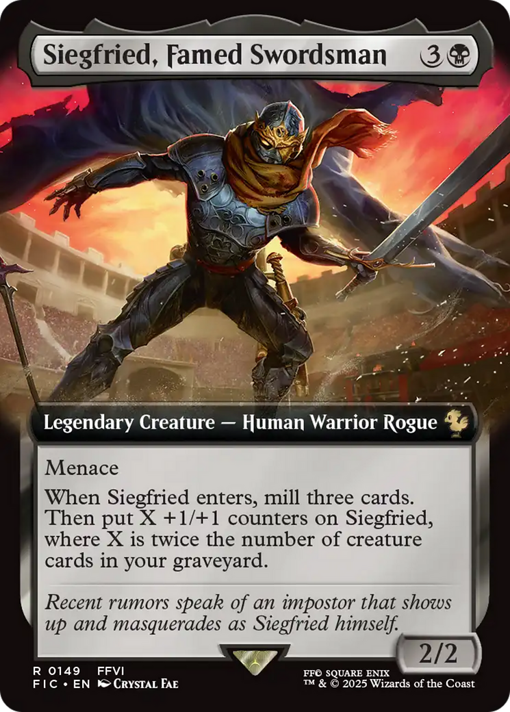 Siegfried, Famed Swordsman (Extended Art) [FINAL FANTASY Commander] | Exor Games Dartmouth
