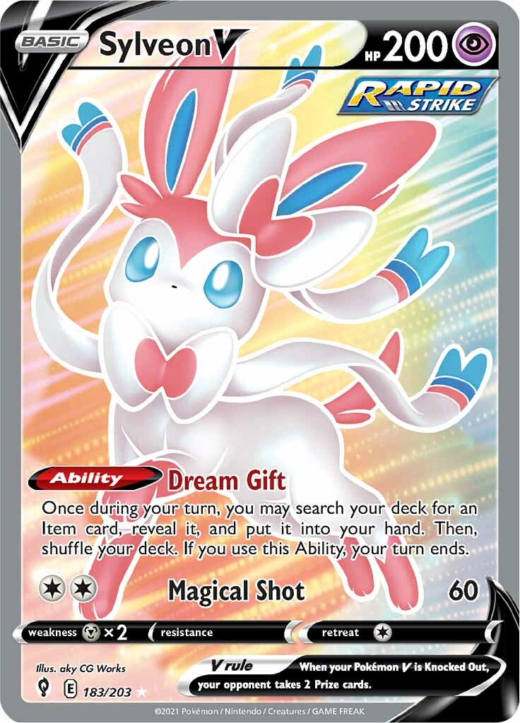 Sylveon V (183/203) [Sword & Shield: Evolving Skies] | Exor Games Dartmouth