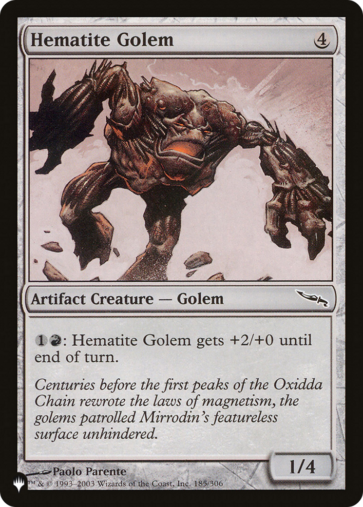 Hematite Golem [The List Reprints] | Exor Games Dartmouth