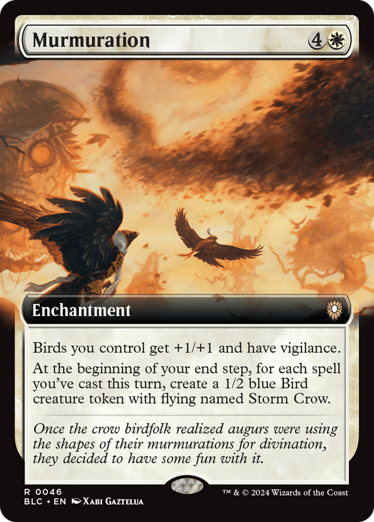 Murmuration (Extended Art) [Bloomburrow Commander] | Exor Games Dartmouth