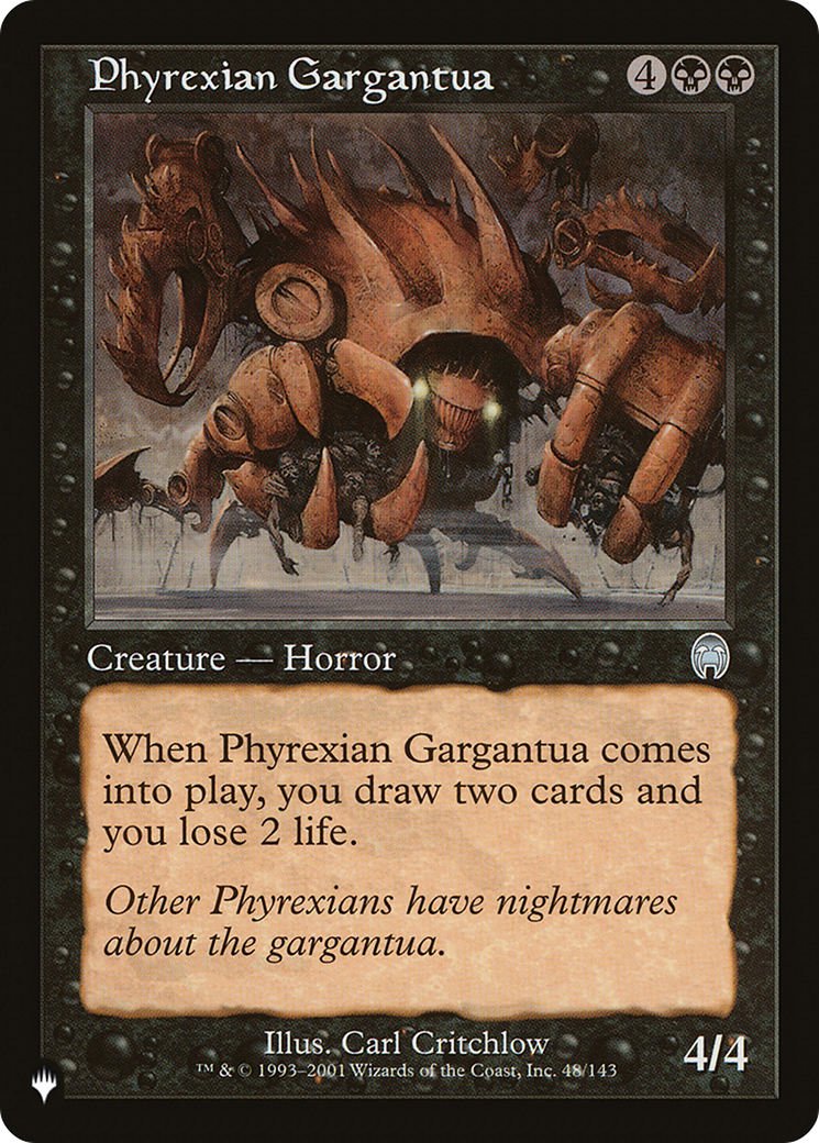 Phyrexian Gargantua [The List Reprints] | Exor Games Dartmouth