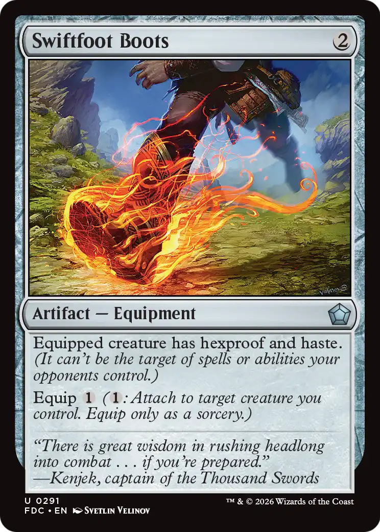 Swiftfoot Boots [Foundations Commander] | Exor Games Dartmouth