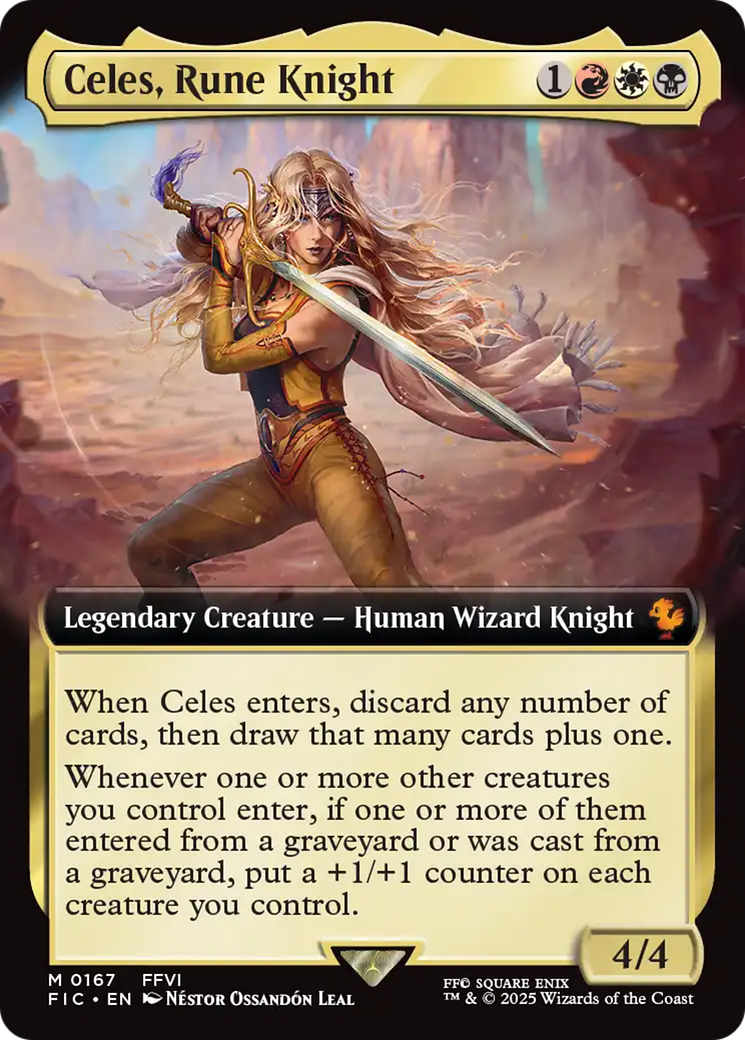 Celes, Rune Knight (Extended Art) [FINAL FANTASY Commander] | Exor Games Dartmouth