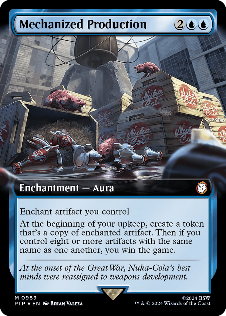 Mechanized Production (Extended Art) (Surge Foil) [Fallout] | Exor Games Dartmouth