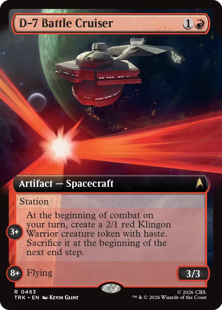 D-7 Battle Cruiser (Extended Art) [Star Trek] | Exor Games Dartmouth