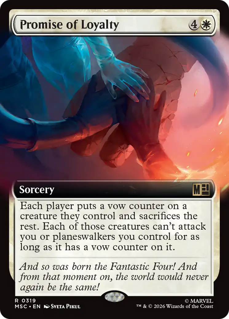 Promise of Loyalty (Extended Art) [Marvel Super Heroes Commander] | Exor Games Dartmouth