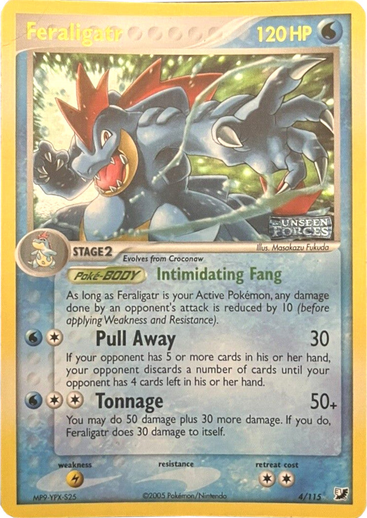 Feraligatr (4/115) (Stamped) [EX: Unseen Forces] | Exor Games Dartmouth