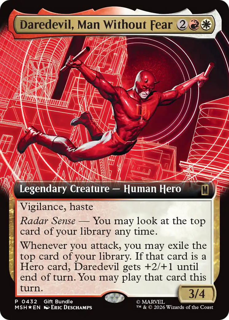 Daredevil, Man Without Fear (Extended Art) [Marvel Super Heroes Promos] | Exor Games Dartmouth
