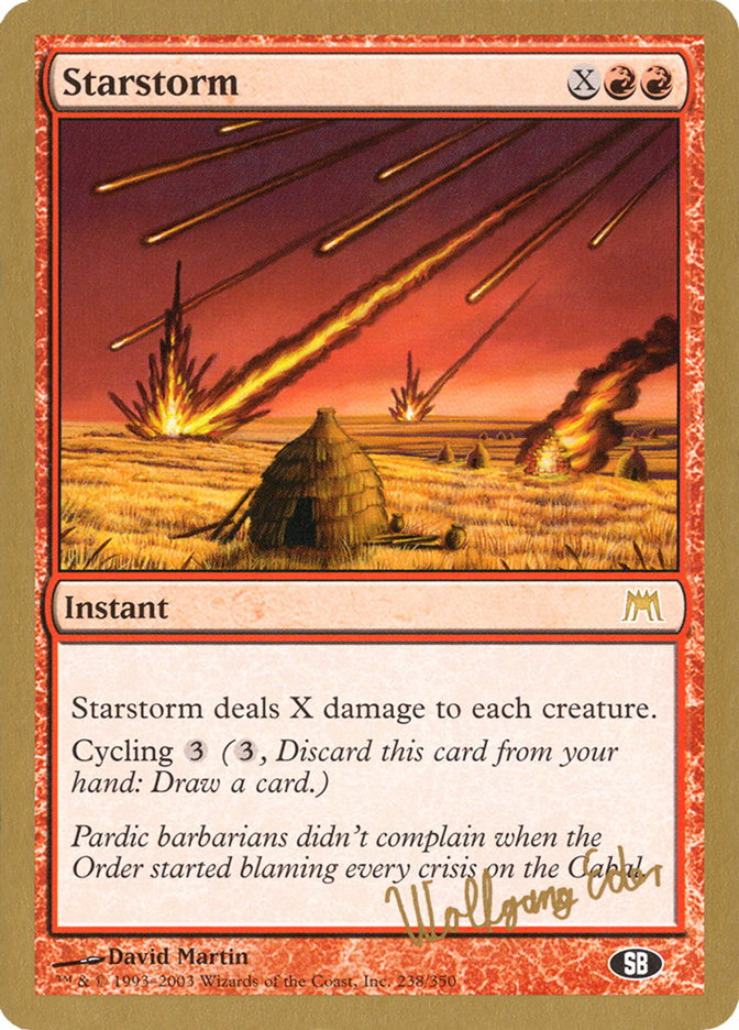 Starstorm (Wolfgang Eder) (SB) [World Championship Decks 2003] | Exor Games Dartmouth