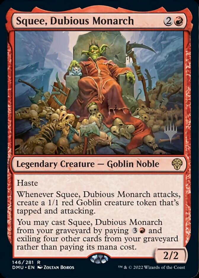 Squee, Dubious Monarch (Promo Pack) [Dominaria United Promos] | Exor Games Dartmouth