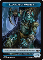 Salamander Warrior // Zombie Druid Double-Sided Token [Tarkir: Dragonstorm Commander Tokens] | Exor Games Dartmouth