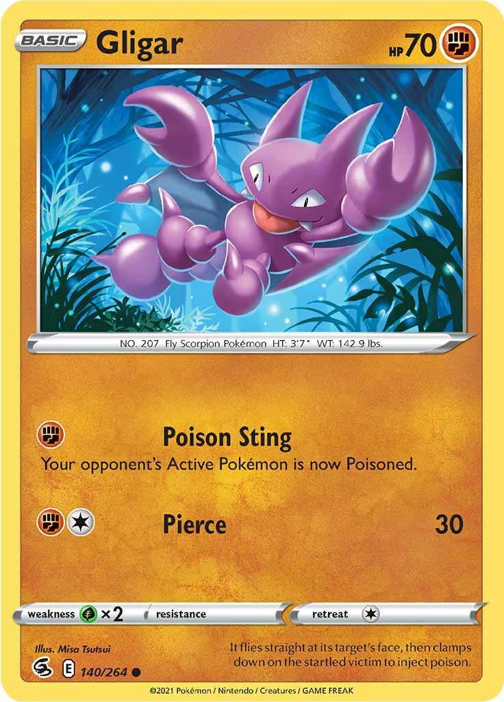 Gligar (140/264) [Sword & Shield: Fusion Strike] | Exor Games Dartmouth