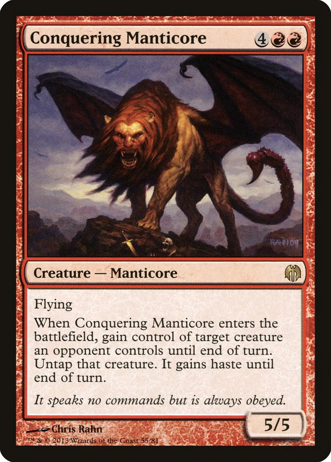 Conquering Manticore [Duel Decks: Heroes vs. Monsters] | Exor Games Dartmouth