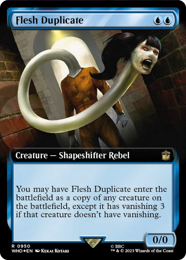 Flesh Duplicate (Extended Art) (Surge Foil) [Doctor Who] | Exor Games Dartmouth