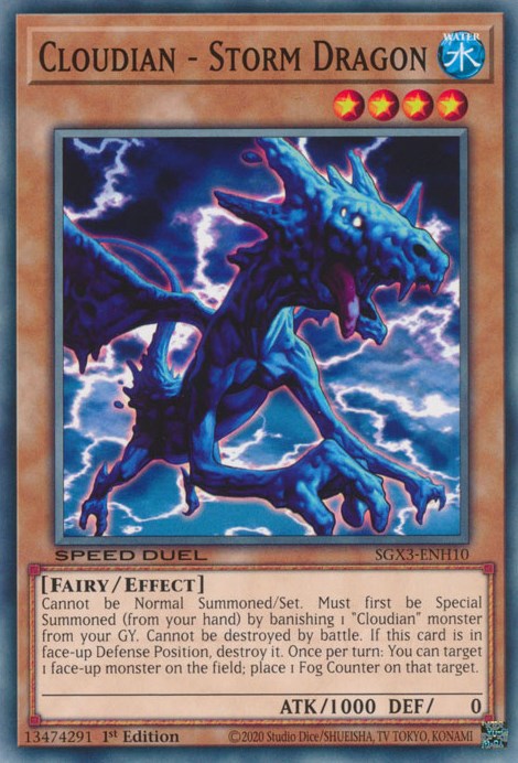 Cloudian - Storm Dragon [SGX3-ENH10] Common | Exor Games Dartmouth