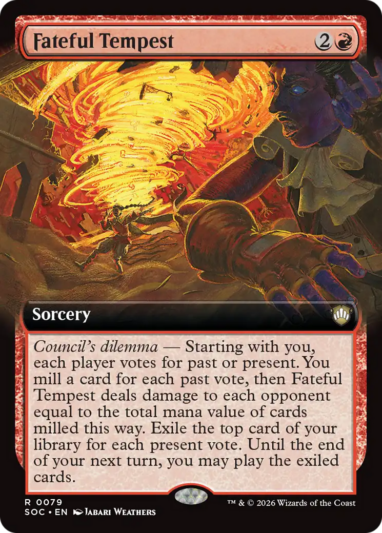 Fateful Tempest (Extended Art) [Secrets of Strixhaven Commander] | Exor Games Dartmouth