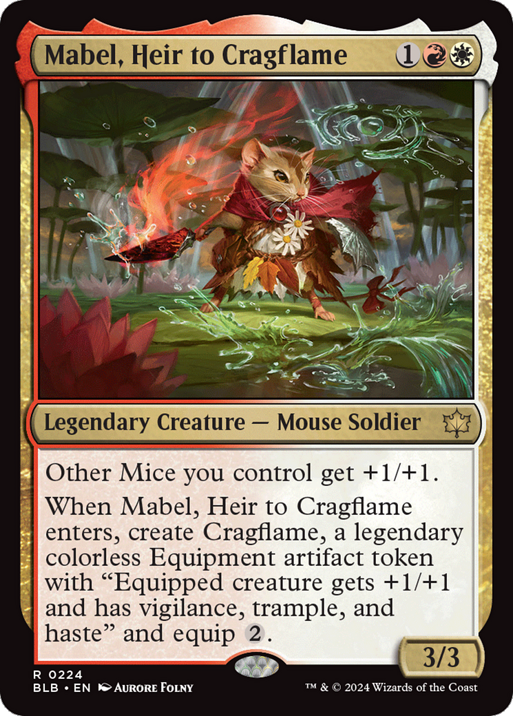 Mabel, Heir to Cragflame [Bloomburrow] | Exor Games Dartmouth