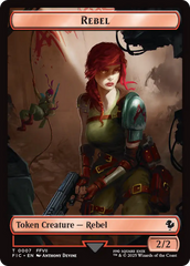 Soldier // Rebel Double-Sided Token [FINAL FANTASY Commander Tokens] | Exor Games Dartmouth