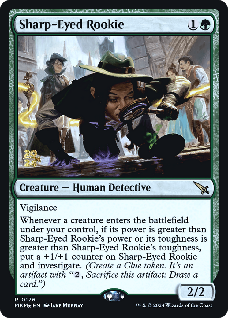 Sharp-Eyed Rookie [Murders at Karlov Manor Prerelease Promos] | Exor Games Dartmouth