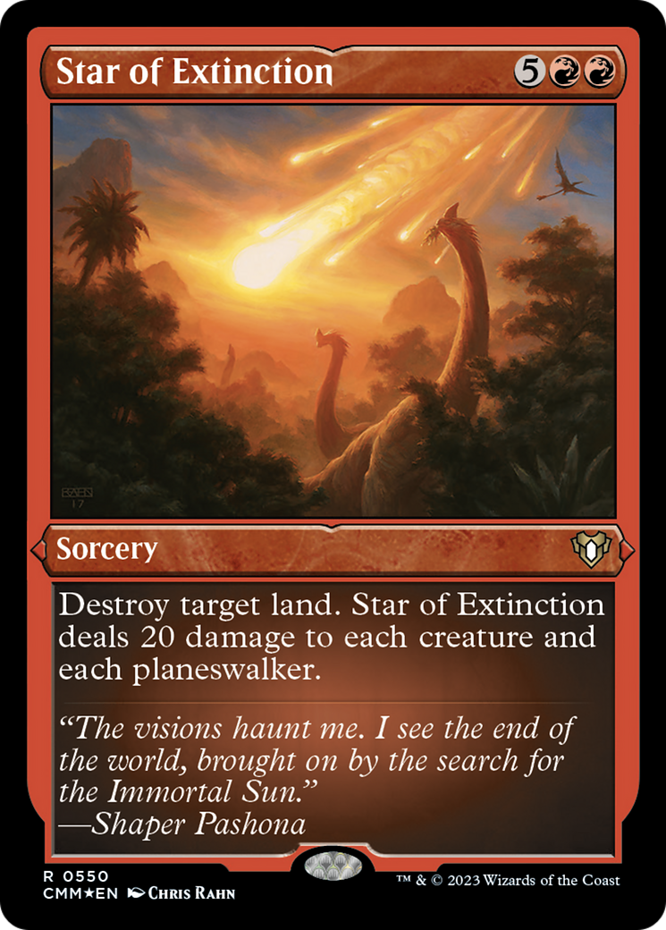 Star of Extinction (Foil Etched) [Commander Masters] | Exor Games Dartmouth
