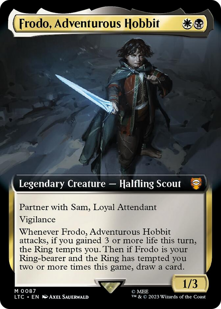 Frodo, Adventurous Hobbit (Extended Art) [The Lord of the Rings: Tales of Middle-Earth Commander] | Exor Games Dartmouth