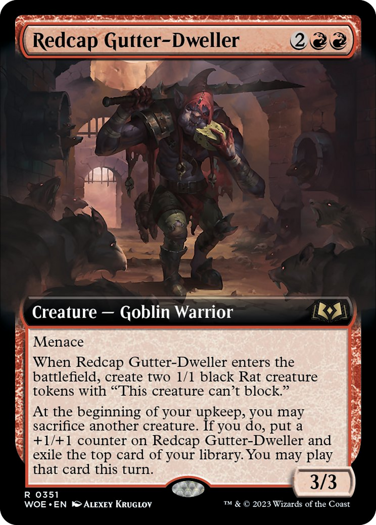 Redcap Gutter-Dweller (Extended Art) [Wilds of Eldraine] | Exor Games Dartmouth