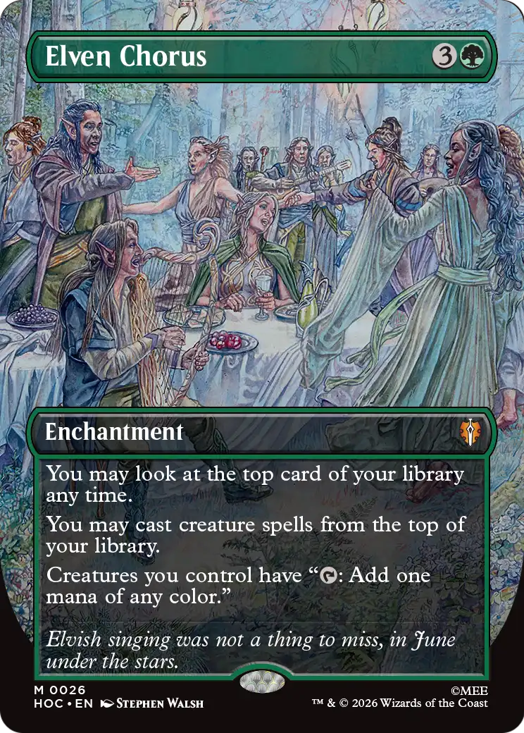 Elven Chorus (Borderless) [The Hobbit: Eternal-Legal] | Exor Games Dartmouth