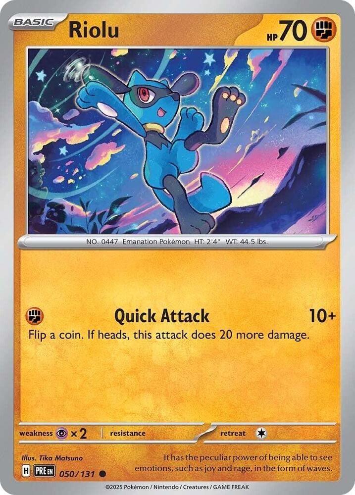 Riolu (050/131) [Scarlet & Violet: Prismatic Evolutions] | Exor Games Dartmouth