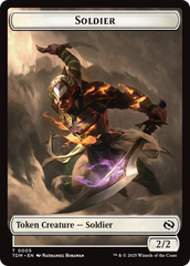 Solider (0004) // Solider (0005) Double-Sided Token [Tarkir: Dragonstorm Tokens] | Exor Games Dartmouth
